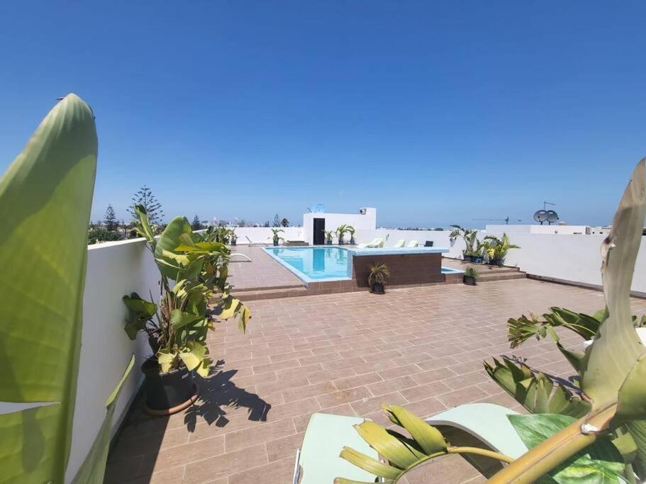Chez Miguel Appartement Casablanca Avec Piscine Bagian luar foto