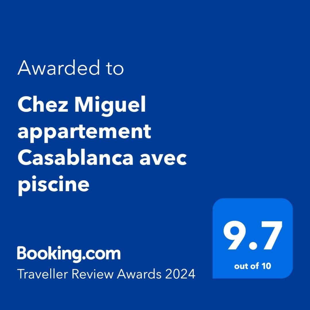 Chez Miguel Appartement Casablanca Avec Piscine Bagian luar foto